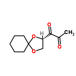 1-[(2S)-1,4-Dioxaspiro[4.5]dec-2-yl]-1,2-propanedione结构式