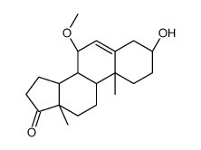 Androst-5-en-17-one, 3-hydroxy-7-methoxy-, (3beta,7beta)- (9CI) Structure