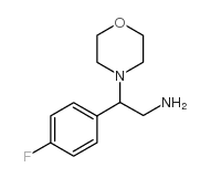 2-(4-FLUORO-PHENYL)-2-MORPHOLIN-4-YL-ETHYLAMINE Structure