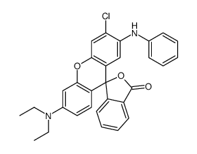 2'-anilino-3'-chloro-6'-(diethylamino)spiro[isobenzofuran-1[3H],9'-[9H]xanthene]-3-one结构式