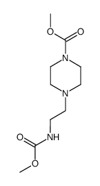 methyl 4-(2-((methoxycarbonyl)amino)ethyl)piperazine-1-carboxylate Structure