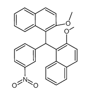 bis-(2-methoxy-[1]naphthyl)-(3-nitro-phenyl)-methane结构式