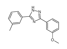 5-(3-Methoxyphenyl)-3-(m-tolyl)-1H-1,2,4-triazole结构式