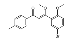 5-bromo-2,β-dimethoxy-4'-methyl-chalcone Structure