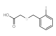 2-[[(2-碘苯基)甲基]硫]乙酸结构式