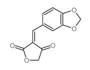 3-(benzo[1,3]dioxol-5-ylmethylidene)oxolane-2,4-dione Structure