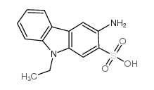 3-氨基-9-乙基-9H-咔唑-2-磺酸结构式