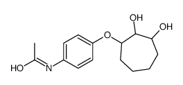 N-[4-(2,3-dihydroxycycloheptyl)oxyphenyl]acetamide Structure