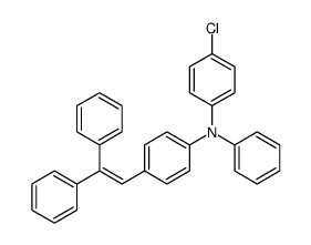 N-(4-chlorophenyl)-4-(2,2-diphenylethenyl)-N-phenylaniline结构式