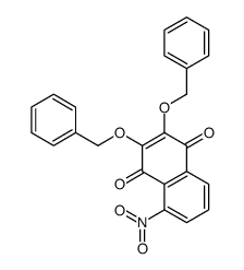 5-nitro-2,3-bis(phenylmethoxy)naphthalene-1,4-dione Structure