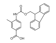 4-(((9H-芴-9-基)甲氧基)羰基)氨基)-3-甲基苯甲酸结构式