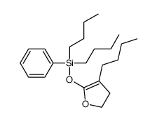 dibutyl-[(4-butyl-2,3-dihydrofuran-5-yl)oxy]-phenylsilane结构式