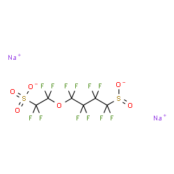 1,1,2,2-TETRAFLUORO-2-(1,1,2,2,3,3,4,4-OCTAFLUORO-4-SULFINOBUTOXY)-ETHANESULFONIC ACID DISODIUM SALT Structure