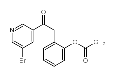 2-acetoxybenzyl 5-bromo-3-pyridyl ketone Structure