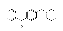 2,5-DIMETHYL-4'-PIPERIDINOMETHYL BENZOPHENONE Structure