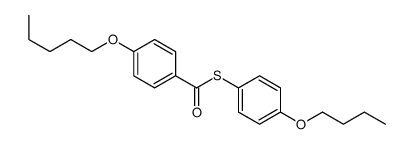 S-(4-butoxyphenyl) 4-pentoxybenzenecarbothioate结构式