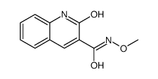 N-methoxy-2-oxo-1H-quinoline-3-carboxamide Structure