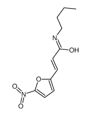 N-butyl-3-(5-nitrofuran-2-yl)prop-2-enamide结构式