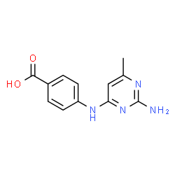 2-Amino-4-(p-carboxyanilino)-6-methylpyrimidine结构式