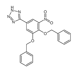 5-[3-nitro-4,5-bis(phenylmethoxy)phenyl]-2H-tetrazole Structure