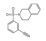 3-(3,4-dihydro-1H-isoquinolin-2-ylsulfonyl)benzonitrile Structure