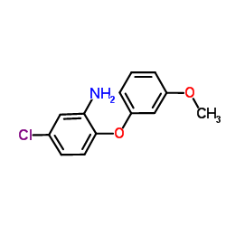 5-Chloro-2-(3-methoxyphenoxy)aniline结构式