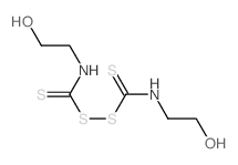 Disulfide, bis(2-hydroxyethylthiocarbamoyl) Structure