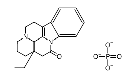 (3α,16α)-eburnamenin-14(15H)-one phosphate (1:1)结构式