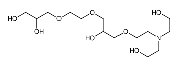 3-(2-hydroxyethyl)-6,10,13-trioxa-3-azahexadecane-1,8,15,16-tetrol结构式