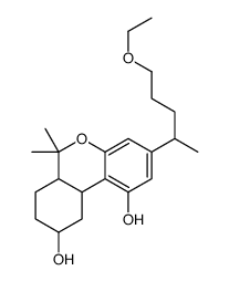 3-(5-ethoxypentan-2-yl)-6,6-dimethyl-6a,7,8,9,10,10a-hexahydrobenzo[c]chromene-1,9-diol结构式