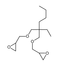 2-[[2-ethyl-2-(oxiran-2-ylmethoxymethyl)hexoxy]methyl]oxirane结构式