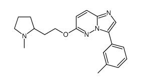 6-[2-(1-methyl-pyrrolidin-2-yl)-ethoxy]-3-m-tolyl-imidazo[1,2-b]pyridazine结构式