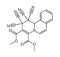 1,1,2,2-tetracyano-1,11b-dihydro-2H-pyrido[2,1-a]isoquinoline-3,4-dicarboxylic acid dimethyl ester Structure