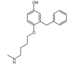 4-(2-Benzyl-4-hydroxy)phenoxy-N-methylbutylamine structure