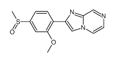 2-(2-methoxy-4-methylsulfinylphenyl)imidazo[1,2-a]pyrazine结构式