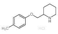 2-[(4-Methylphenoxy)methyl]piperidine hydrochloride Structure