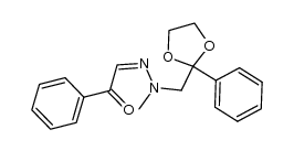 (Z)-2-(2-methyl-2-((2-phenyl-1,3-dioxolan-2-yl)methyl)hydrazono)-1-phenylethanone结构式