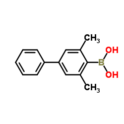 3,5-Dimethylbiphenyl-4-ylboronic acid structure