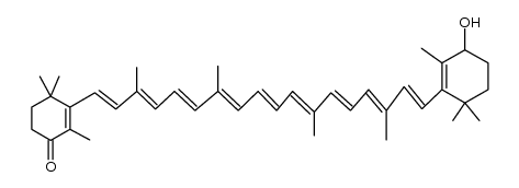 4'-hydroxy-β,β-caroten-4-one Structure