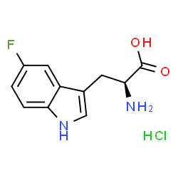 5-fluoro-L-tryptophan hydrochloride结构式