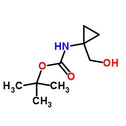 1-(Boc-氨基)环丙基甲醇结构式