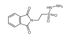 2-phthalimido-ethanesulfonic acid hydrazide Structure