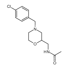 N-((4-(4-chlorobenzyl)morpholin-2-yl)methyl)acetamide结构式