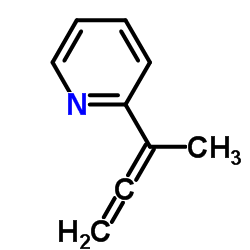 Pyridine, 2-(1-methyl-1,2-propadienyl)- (9CI) Structure