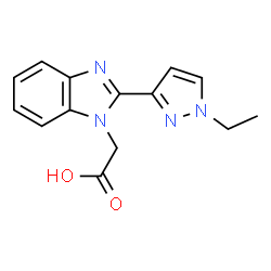 [2-(1-Ethyl-1H-pyrazol-3-yl)-1H-benzimidazol-1-yl]acetic acid picture