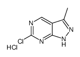 6-Chloro-3-methyl-1H-pyrazolo[3,4-d]pyrimidine hydrochloride (1:1 ) Structure