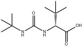 3-Methyl-N-[(2-methyl-2-propanyl)carbamoyl]-D-valine structure