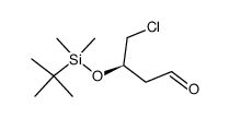 (3R)-3-<(tert-butyl)dimethylsilyloxy>-4-chlorobutanal Structure