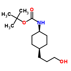 TERT-BUTYL CIS-4-(3-HYDROXYPROPYL)CYCLOHEXYLCARBAMATE结构式
