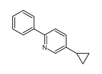 5-cyclopropyl-2-phenylpyridine结构式